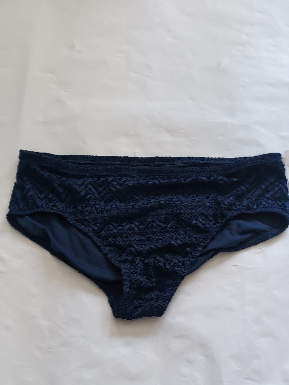 Catalina Navy Blue Lacey Bikini Bottom - 2X